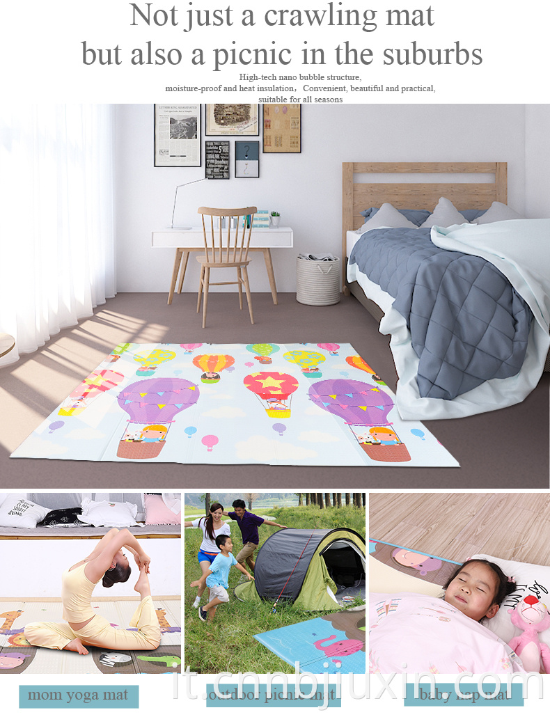 Attività XPE in schiuma XPE di alta qualità Attività di gioco per neonati Play tappetino scansione pad puzzle per bambini facile da pulire il tappetino da gioco colorato